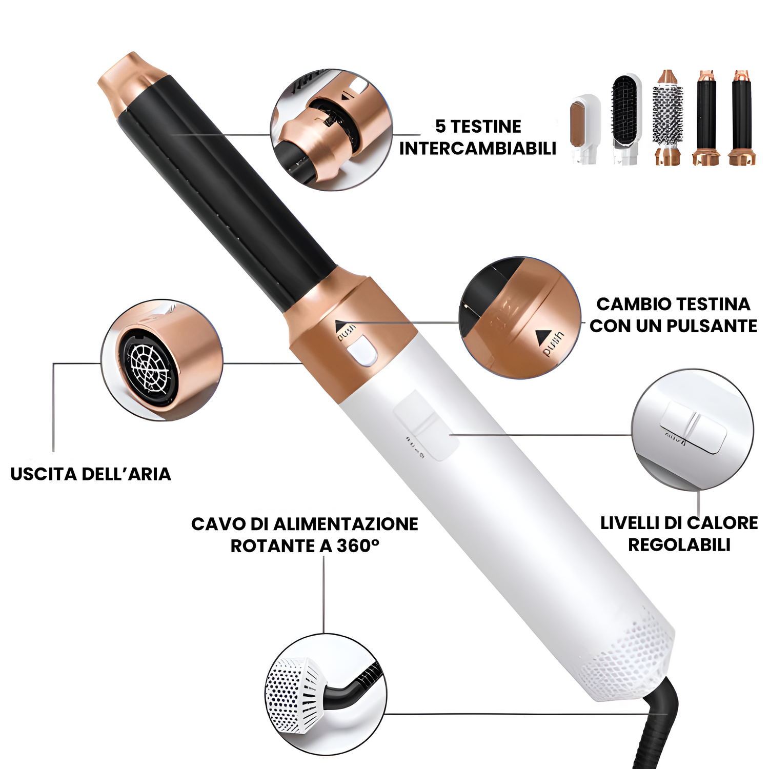 Cape'Lyss - 5 in 1 Luxus-Hairstyler